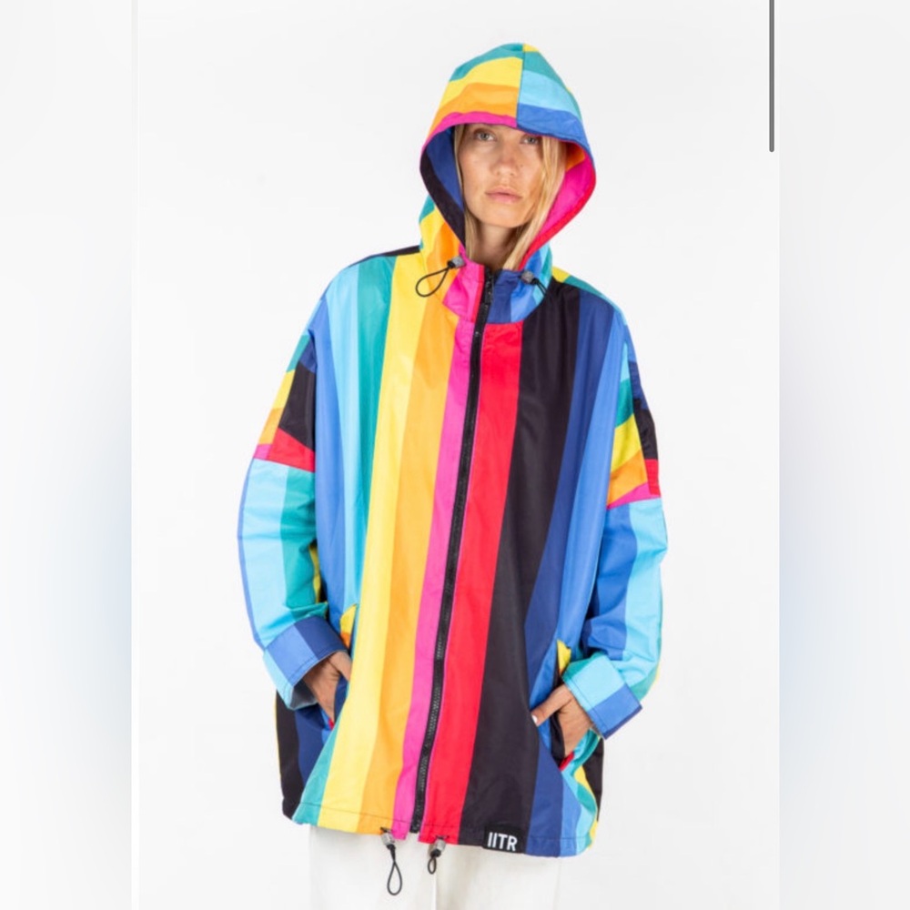 Night Rainbow Rain Jacket